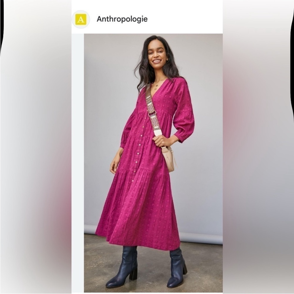 RARE ANTHROPOLOGIE Viola Tiered Maxi Dress